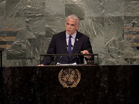 Israel Prime Minister Yair Lapid's Speech to the United Nations General ...