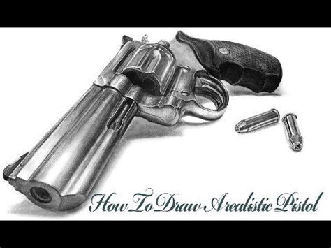 How to draw a realistic pistol gun bullet step by step tutorial – Artofit