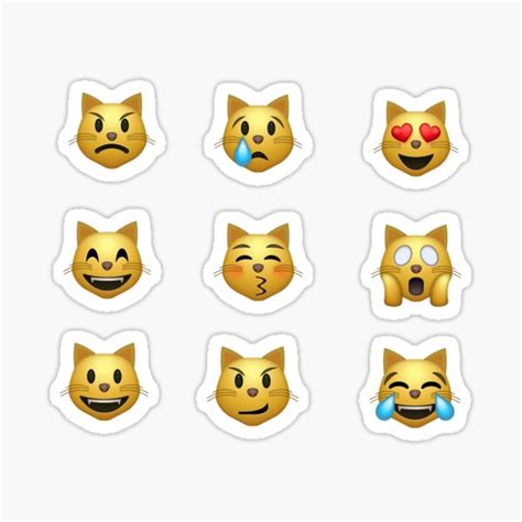 relais Réduction Sans tête cat emoji stickers g Pétrifier 30