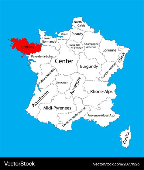 Brittany Region France Map - Bertha Roseanne