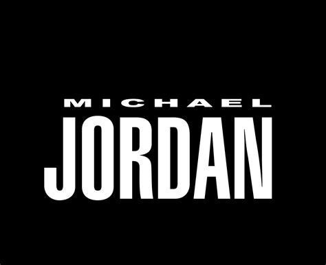 Michael Jordan Brand Logo Name White Symbol Design Clothes Sportwear ...