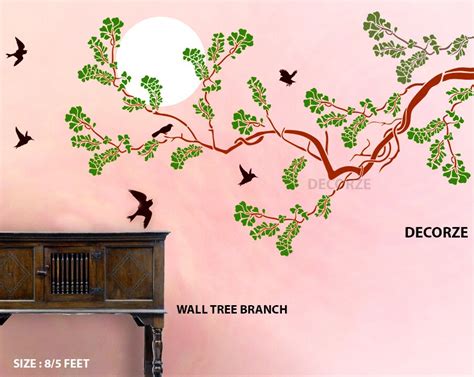 Tree Branch Wall Stencil Large stencils Tree Stencils Large