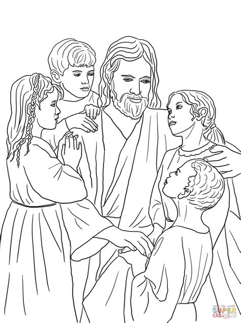 Jesus Loves The Little Children Coloring Pages - Coloring Home