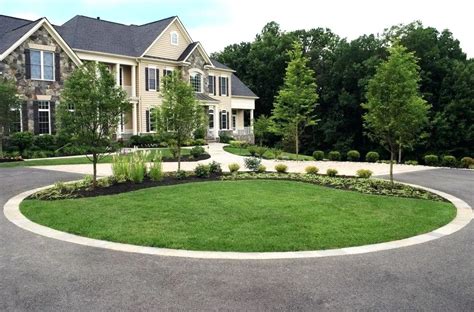 circular driveway landscaping ideas - Olen Radford