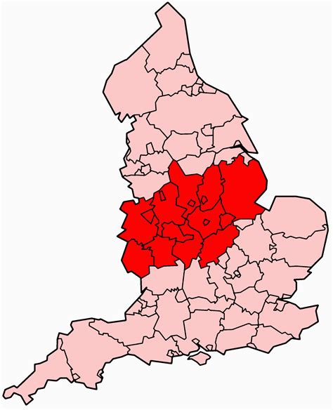 Map Of West Midlands England | secretmuseum