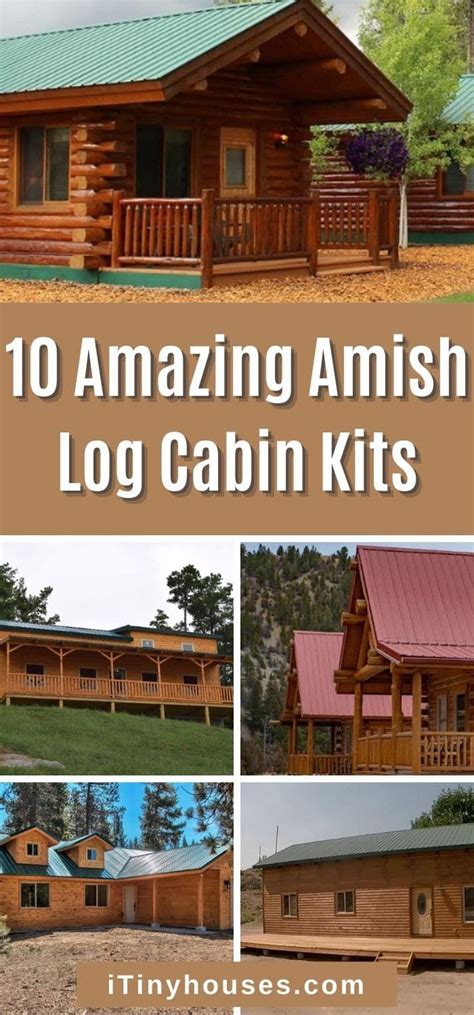 10 Amazing Amish Log Cabin Kits | Log cabin kits, Prefab log cabins ...