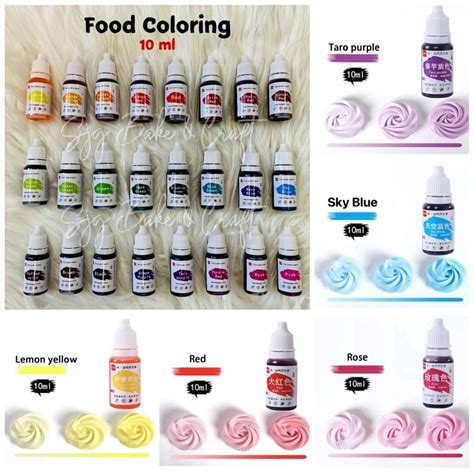 10 ml food coloring food grade liquid coloring | Shopee Philippines