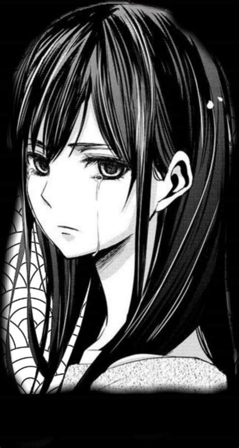 [100+] Sad Anime Girl Black And White Wallpapers | Wallpapers.com