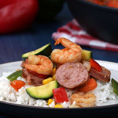 Shrimp And Sausage Stir-fry Recipe by Maklano