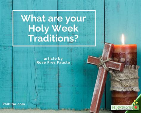 What are your Holy Week Traditions? - FQMom