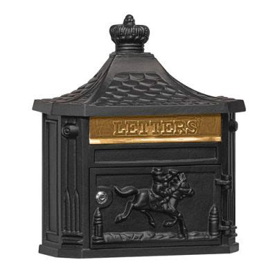 Victorian Decorative Wall Mount Locking Mailbox - National Mailboxes