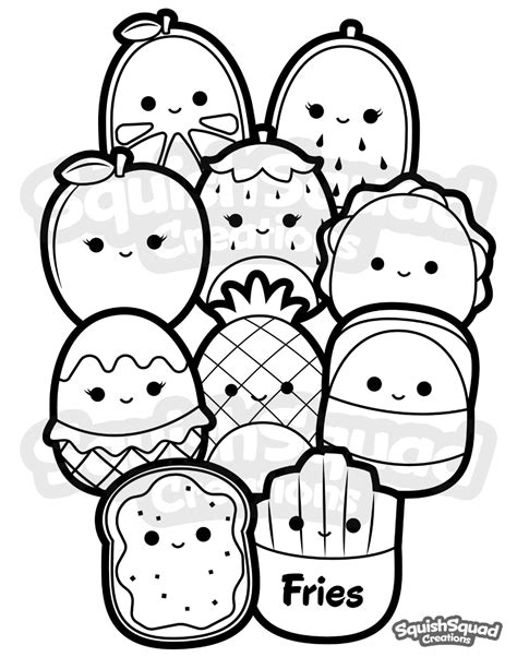 Squishmallow Coloring Page Printable Squishmallow Coloring - Etsy in ...