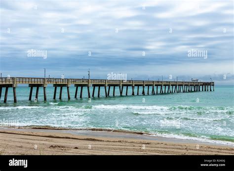 Fishing pier at Dania Beach, Florida, USA Stock Photo - Alamy