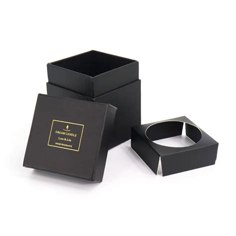 Luxury Black Gift Boxes for Candles Packaging Candle Jar Boxes