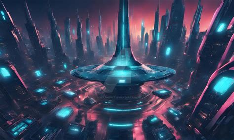 A Utopian View - the City Hub by xfileaddict on DeviantArt