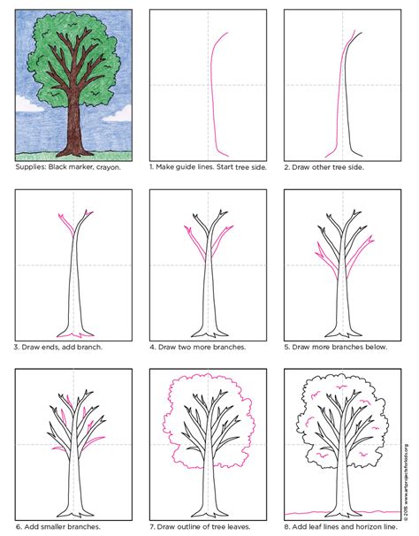 How to Draw a Tree - Art Projects for Kids