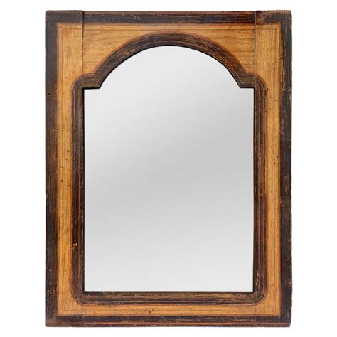 Small Antique Wall Mirror in Polychrome Wood, circa 1890 For Sale at ...