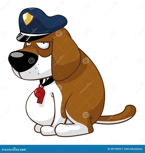 Police Dog Stock Illustration Illustration Of Cartoon 38125059