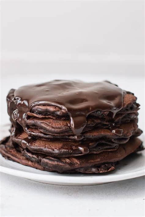 The Most Amazing Chocolate Pancakes - Pretty. Simple. Sweet.