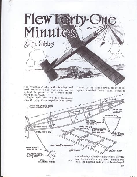 Vintage Plans: Free Plans.Build Vintage Model Airplanes