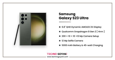 Samsung Galaxy S23 Ultra Price And Specifications - Techno Goyani