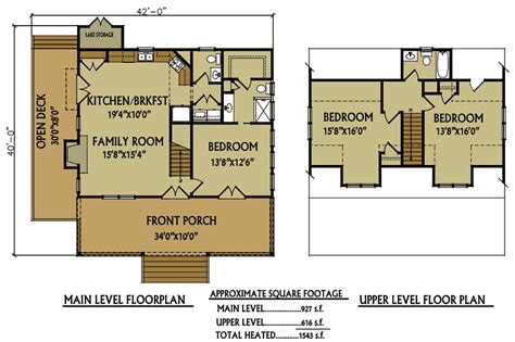 Lake Cabin Lake House Floor Plans : Log Home Design Plan and Kits for ...