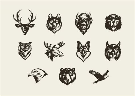 Savage Vector Animal Badges