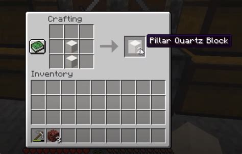 How To Make A Pillar Quartz Block: Minecraft Recipe