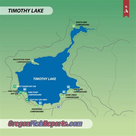 Timothy Lake - Fish Reports & Map