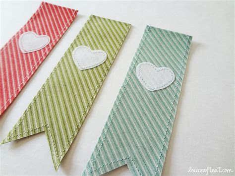 Pretty Fabric Bookmarks | Live Craft Eat