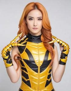 Female Scorpion Cosplay Costume. Face Swap. Insert Your Face ID:1023402