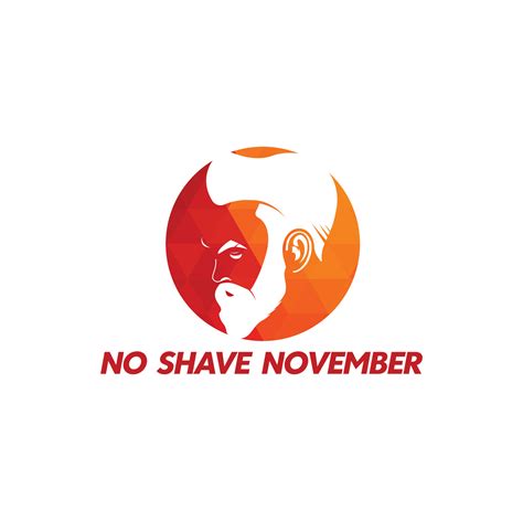 No Shave November Typographic Vector Design. Vector poster or banner ...