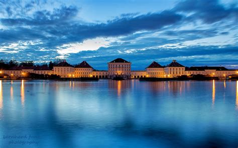 Germany, Bavaria, Munich, city, river, castle, blue, night wallpaper ...