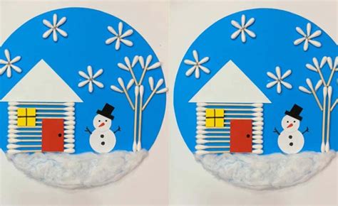 winter craft ideas, winter arts and crafts, winter art projects-DIY ART ...