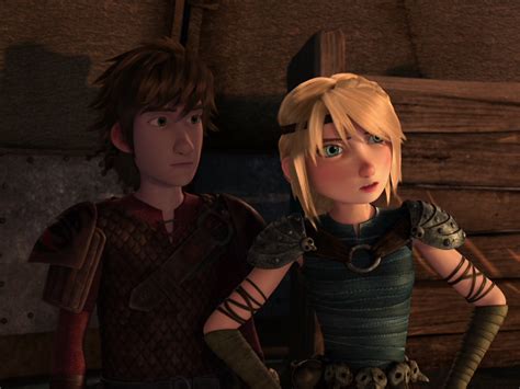 Hiccup and Astrid in Dreamworks Dragons: Race to the Edge Dragon Rider ...