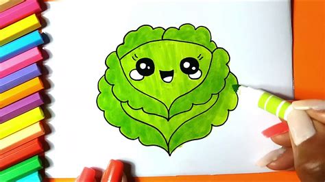 Como Dibujar Una Lechuga Kawaii Dibujos Faciles Kawaii Aprende A