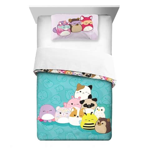 Squishmallows Comforter and Pillowcase, 2-Piece Set, Twin/Full ...