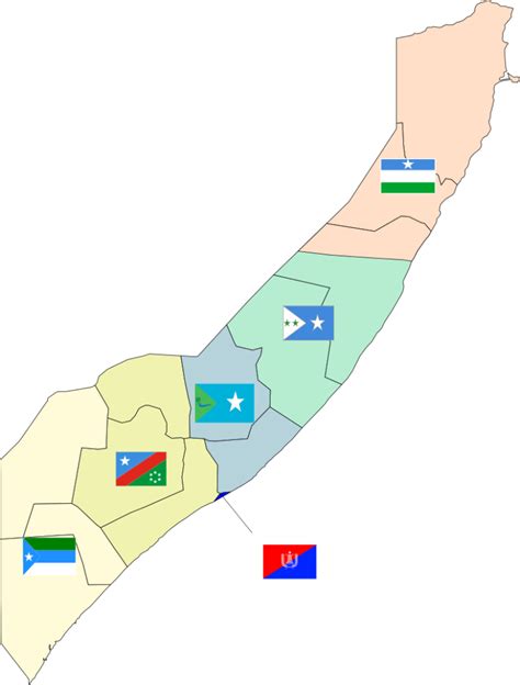 Somalia Flag Map