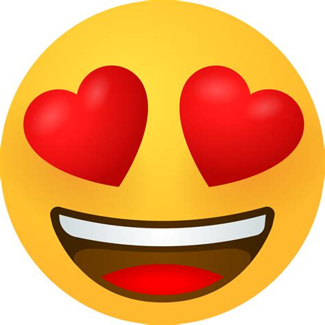 "Smiling face with heart eyes emoji" Emoji - Download for free – Iconduck