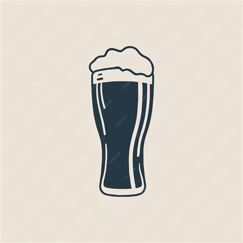 Premium Vector | Beer glass logo design vector image