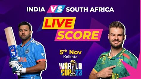 India vs South Africa live score, ICC World Cup 2023 - International ...