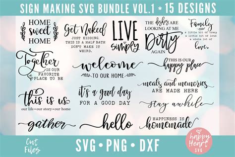 Sign Bundle Sign SVG Bundle Sign Making Bundle Farmhouse | Etsy