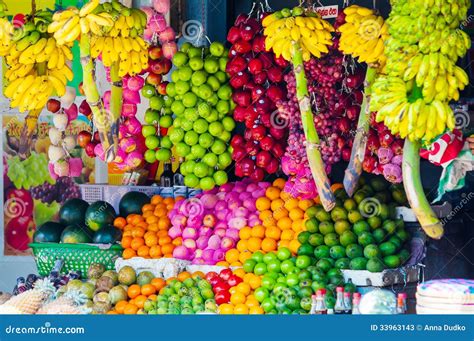 Various Fruits at Local Market in Sri Lanka Stock Image - Image of ...