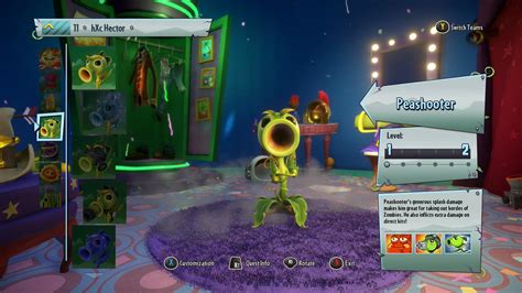 Peashooter Plants Vs Zombies Garden Warfare