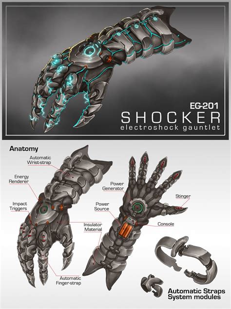 Commission: EG201 SHOCKER Gauntlet by aiyeahhs Robot Concept Art ...