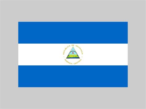 Nicaragua flag, official colors and proportion. Vector illustration ...