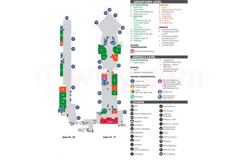 LAX Terminal Map - Complete Guide of LAX Terminals - Way