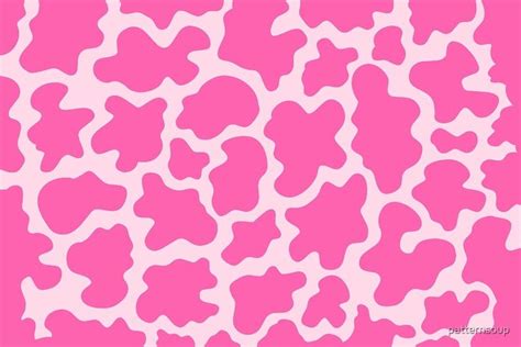 ‘pink Cow Print Animal Print Patterns By Patternsoup Cow Print