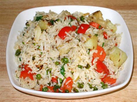 Vegetable Rice Recipe - XciteFun.net