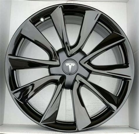 19″ TESLA MODEL 3 FACTORY OEM ORIGINAL GLOSS BLACK RIMS – Factory Wheel ...